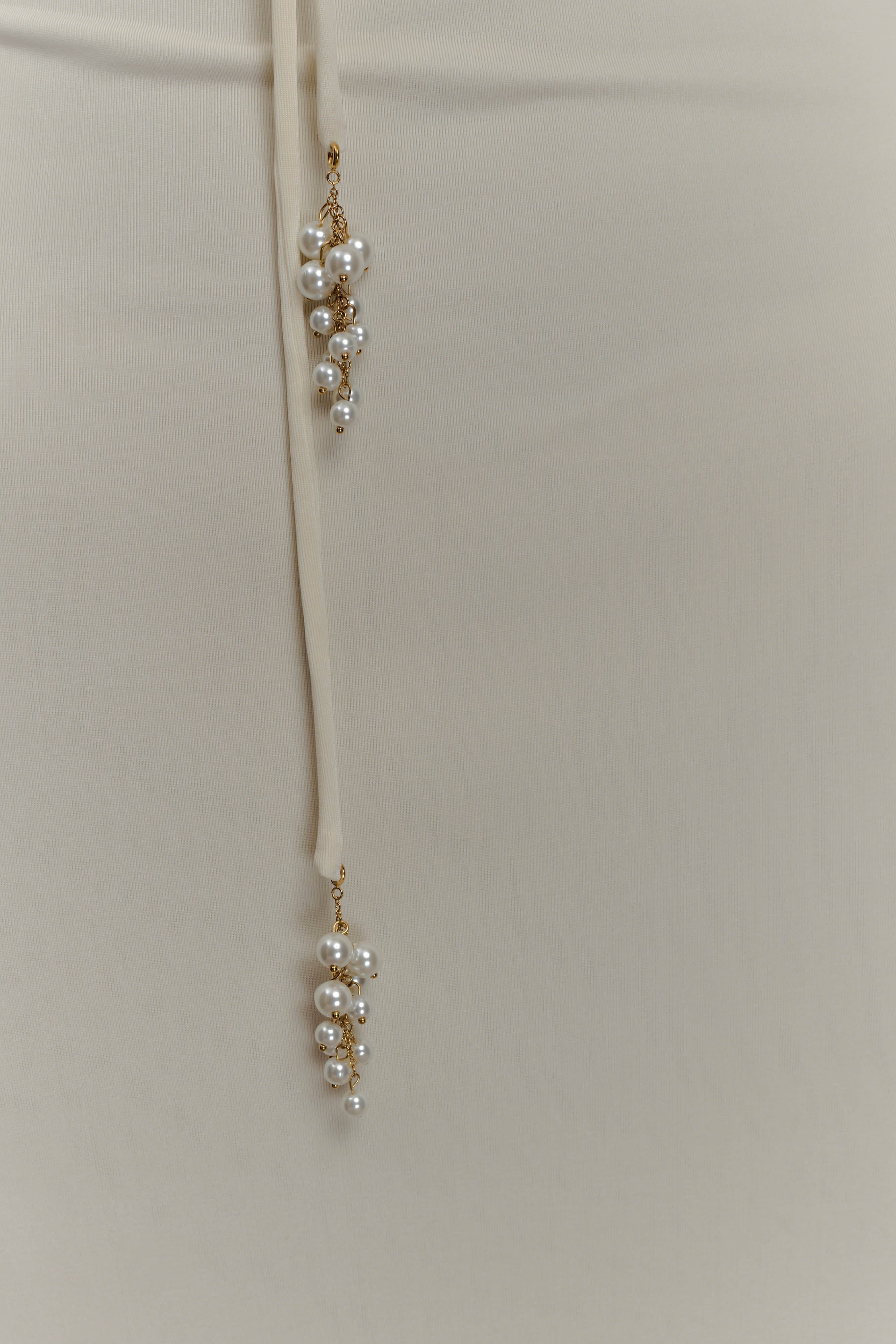 Φόρεμα Μάξι Beryl Pearl Slinky - Ιβουάρ