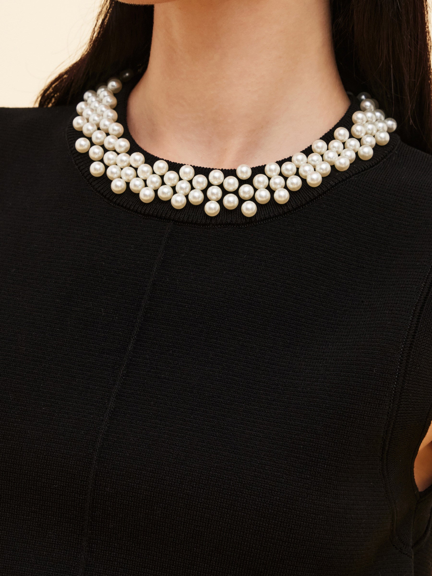 Γυναικείο Μίνι Φόρεμα Με Γιακά Και Αμάνικο Ύφασμα