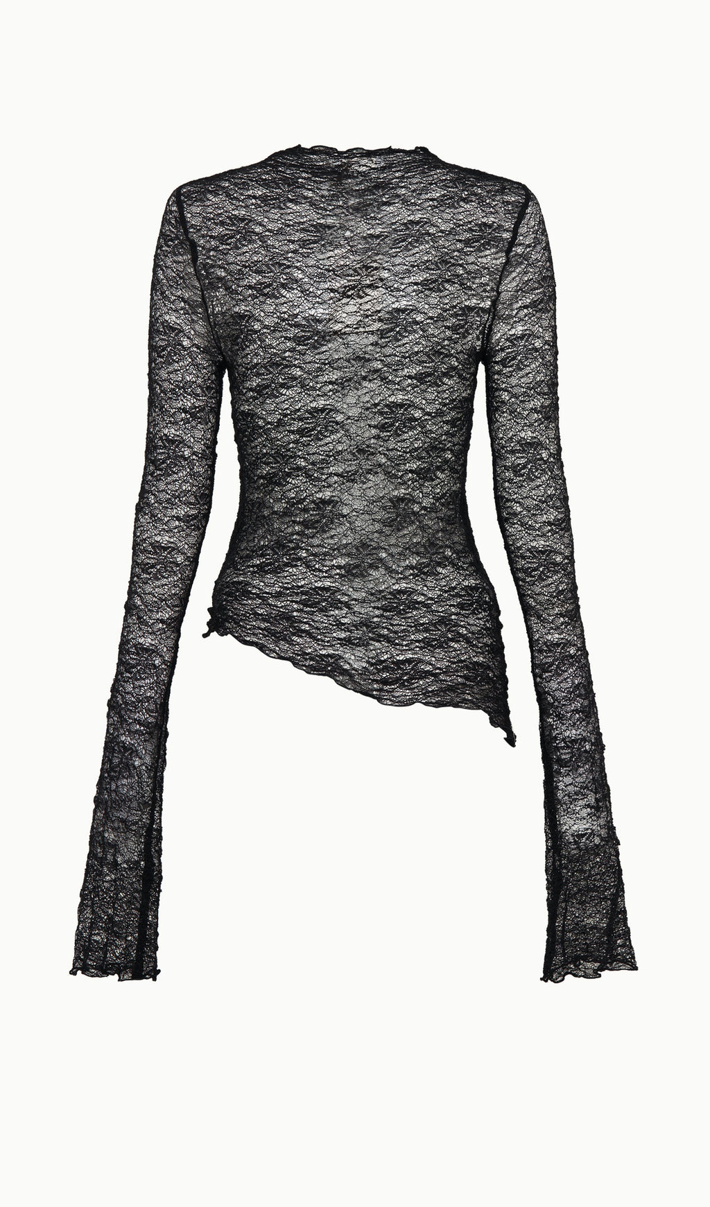 Σετ Φούστας Και Τοπ Με Διαφανή Δαντέλα