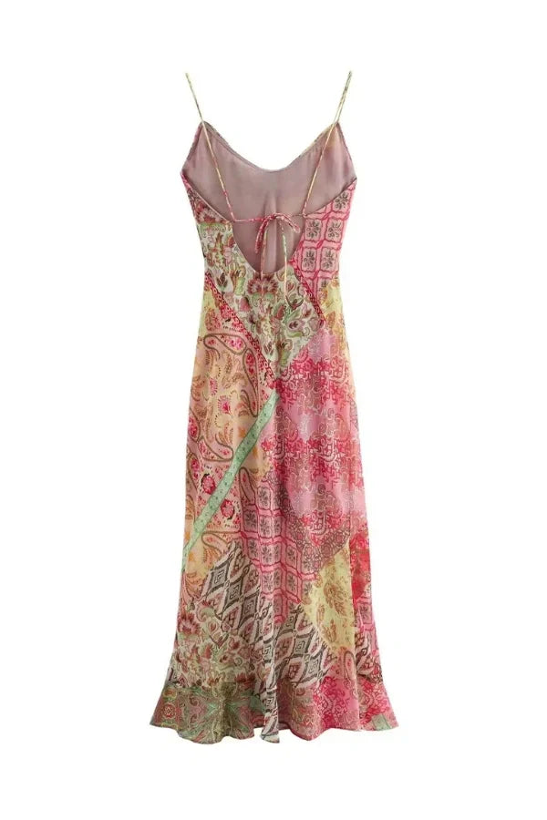 Φόρεμα Rosaline Patchwork Slip Dress