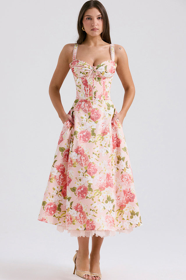 Φόρεμα Μίντι Με Φλοράλ Print Rosalee