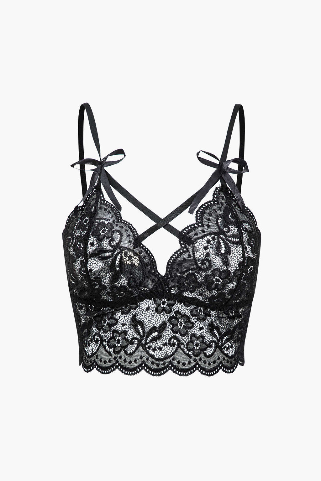 Σετ Εσώρουχων Με Δαντέλα Και Δέσιμο Στην Πλάτη, Χωρίς Ραφές Και Λεπτομέρειες