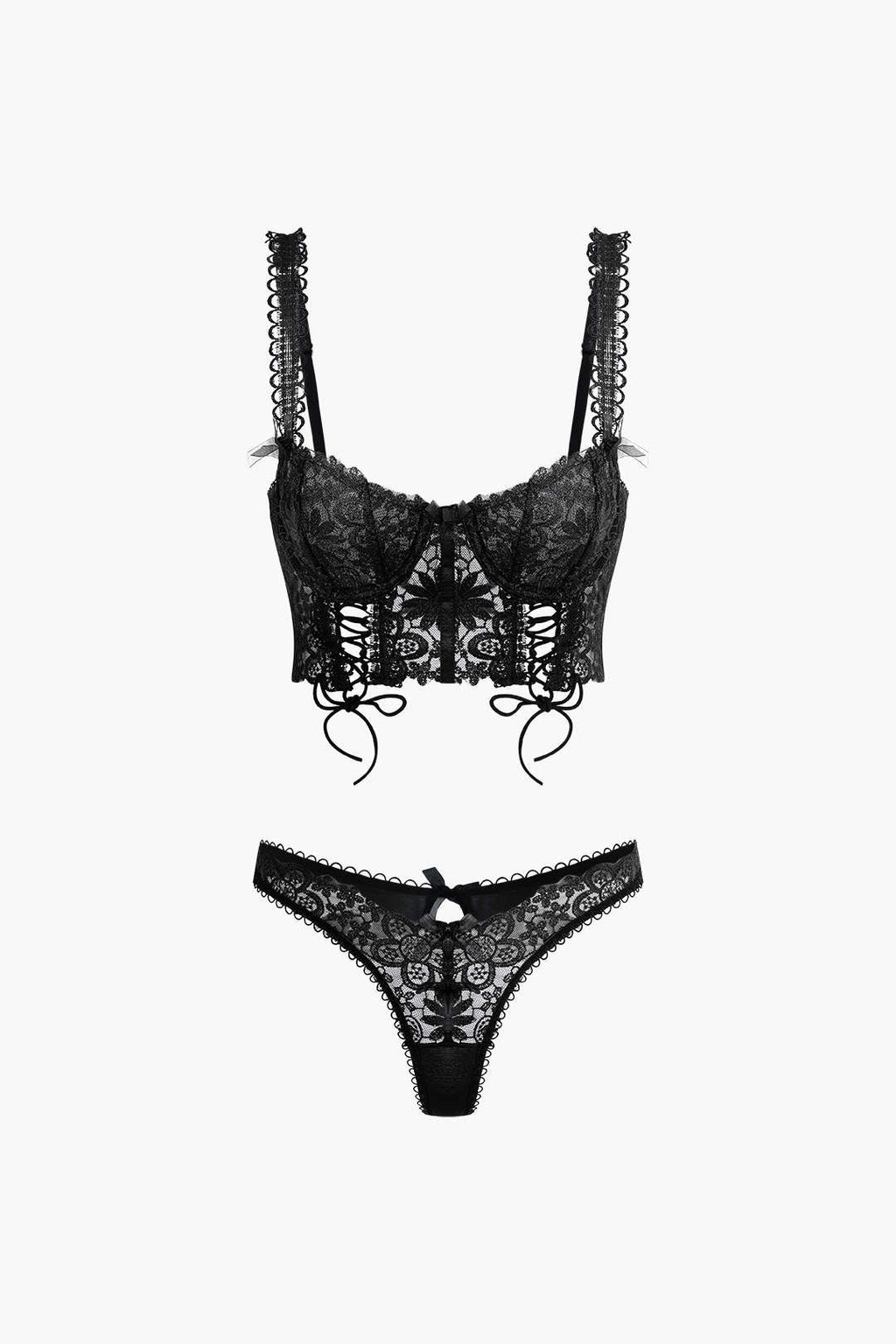 Σετ Μπουστάκι Και Σλιπ Από Δαντέλα