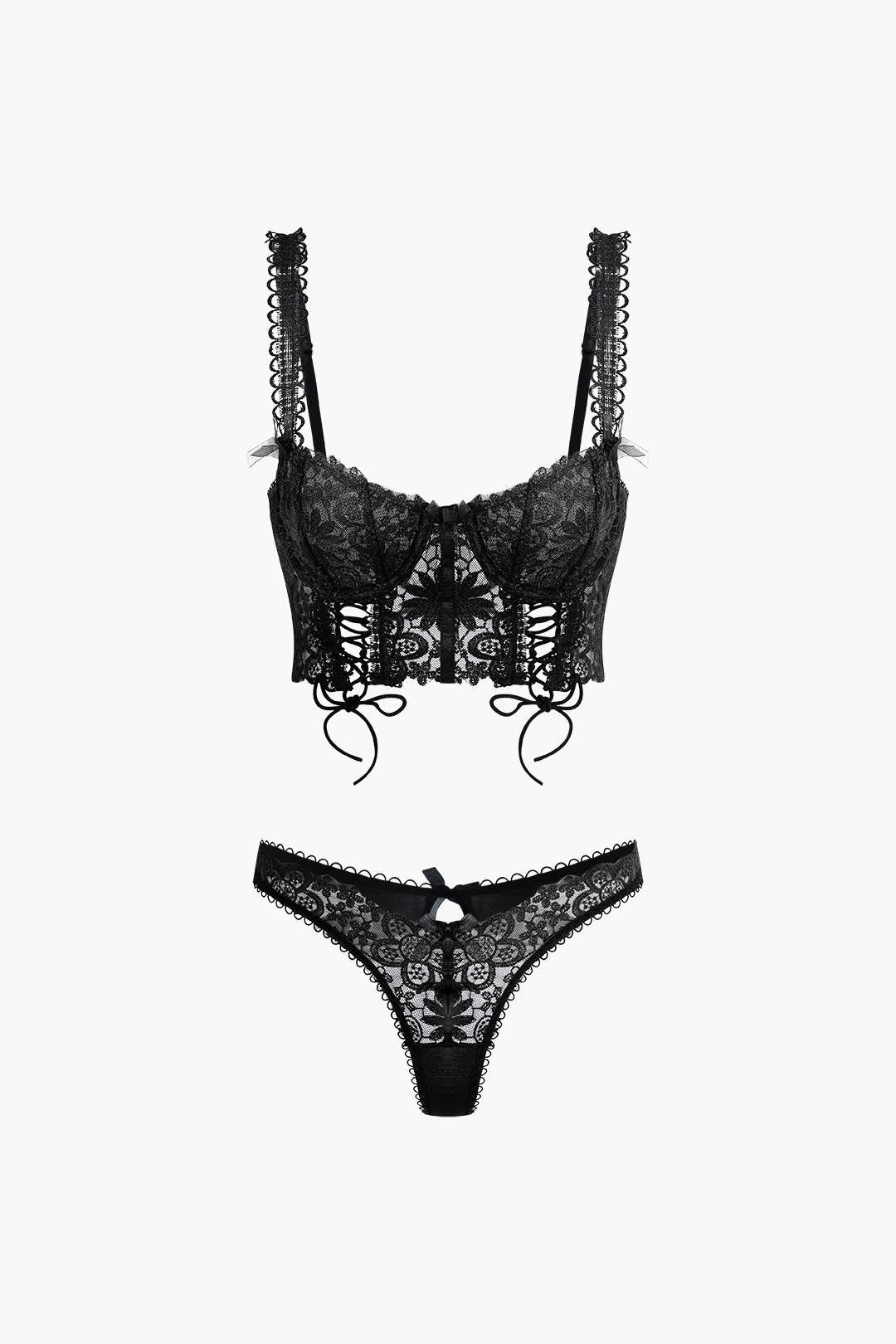 Σετ Μπουστάκι Και Σλιπ Από Δαντέλα