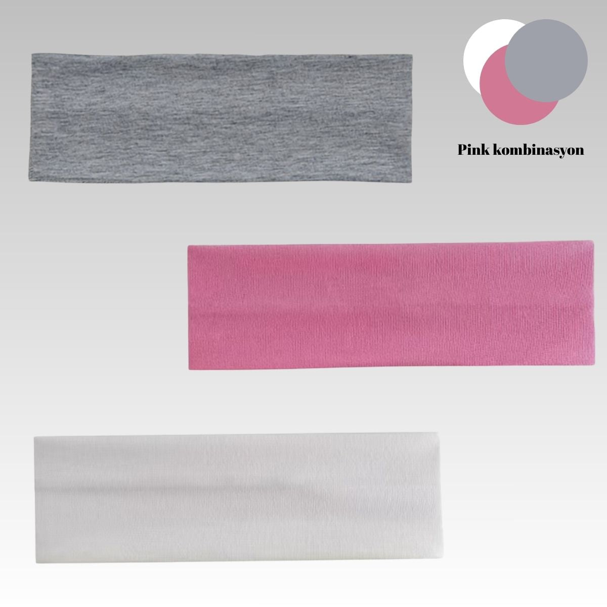 Αντιολισθητική Μπαντάνα Μαλλιών 3 Τεμαχίων