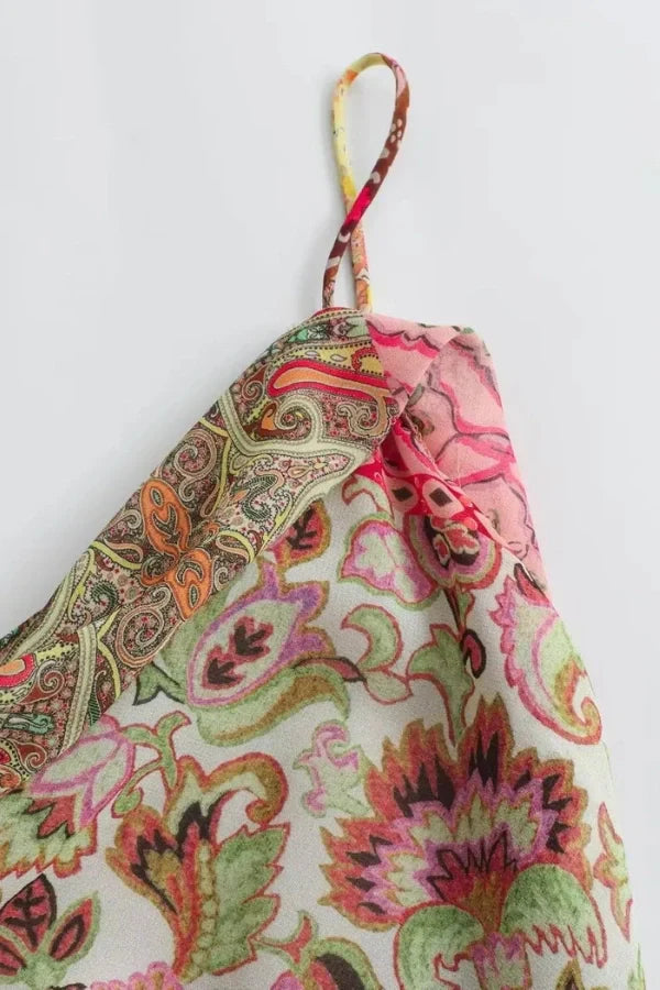 Φόρεμα Rosaline Patchwork Slip Dress