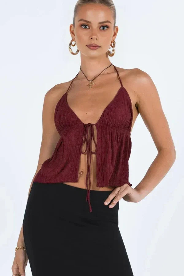 Ημιδιάφανο Τοπ Από Κρεπ Ivy