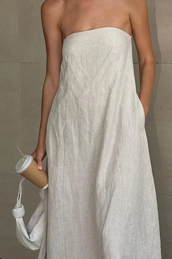 Φόρεμα Από Λινό Asylva Starplez