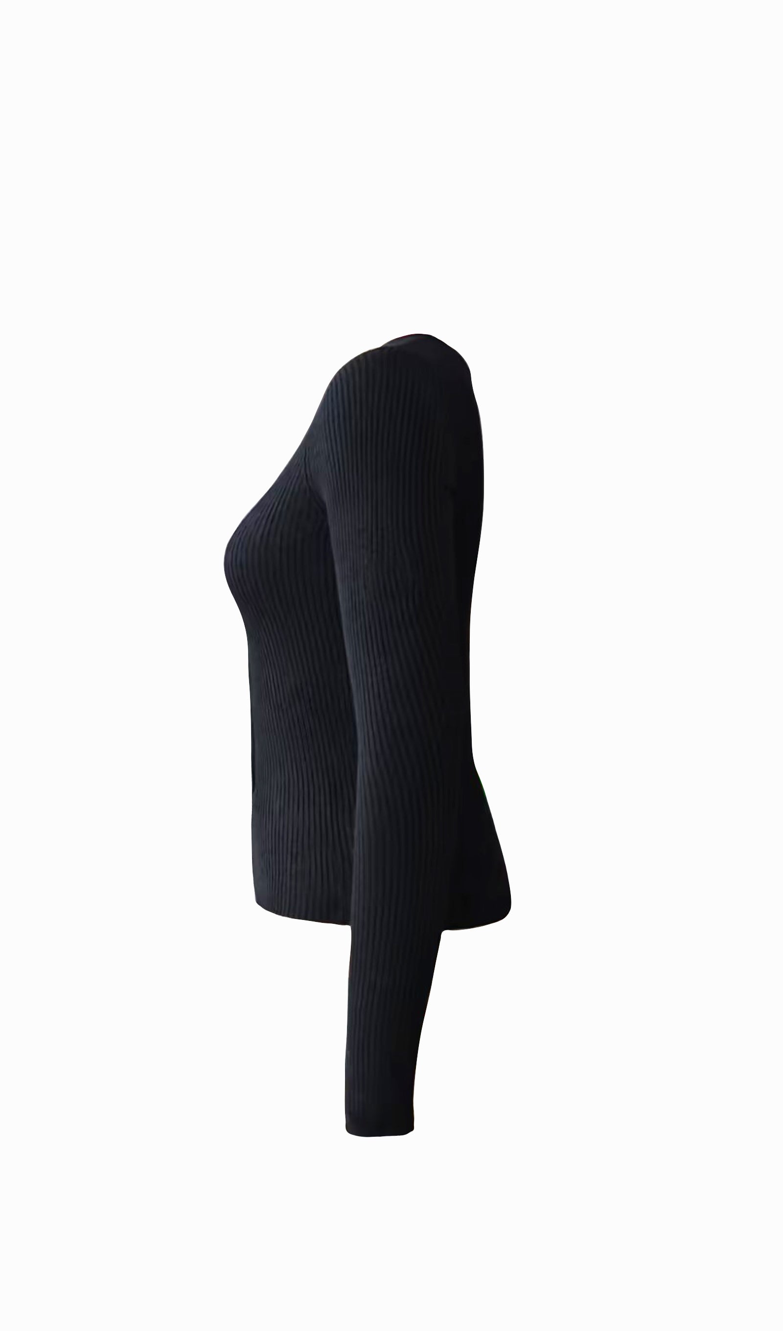 Πλεκτή Ζακέτα Με Φερμουάρ Και Ριμπ Ύφανση