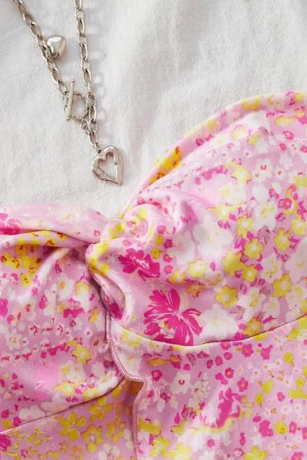 Σετ Μπλούζας Και Φούστας Με Φλοράλ Στάμπα Amanda