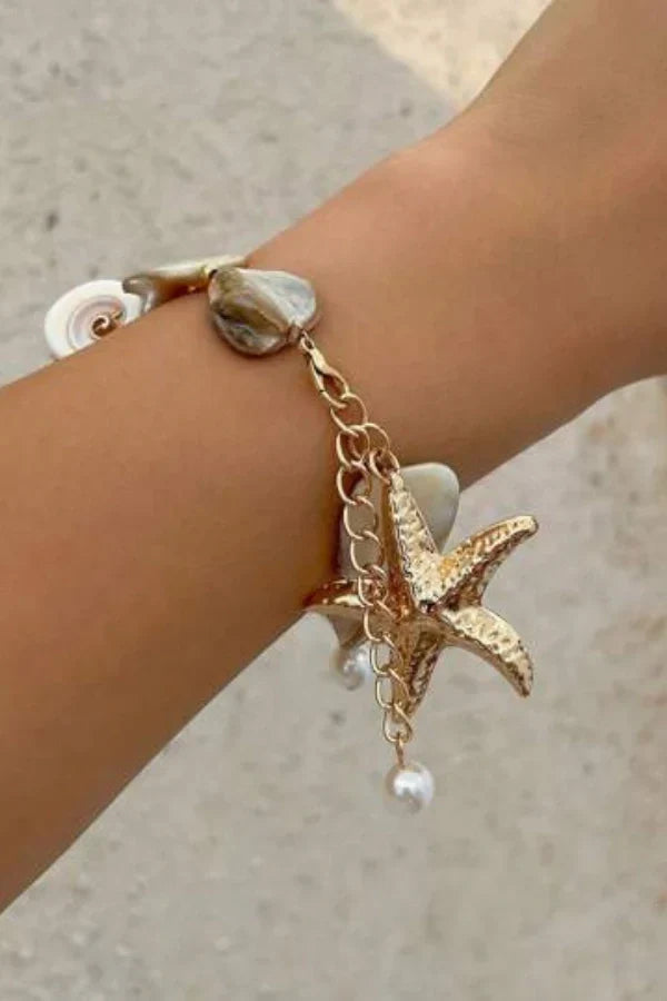 Σετ Κολιέ Και Βραχιόλι Με Κοχύλια Tatiana