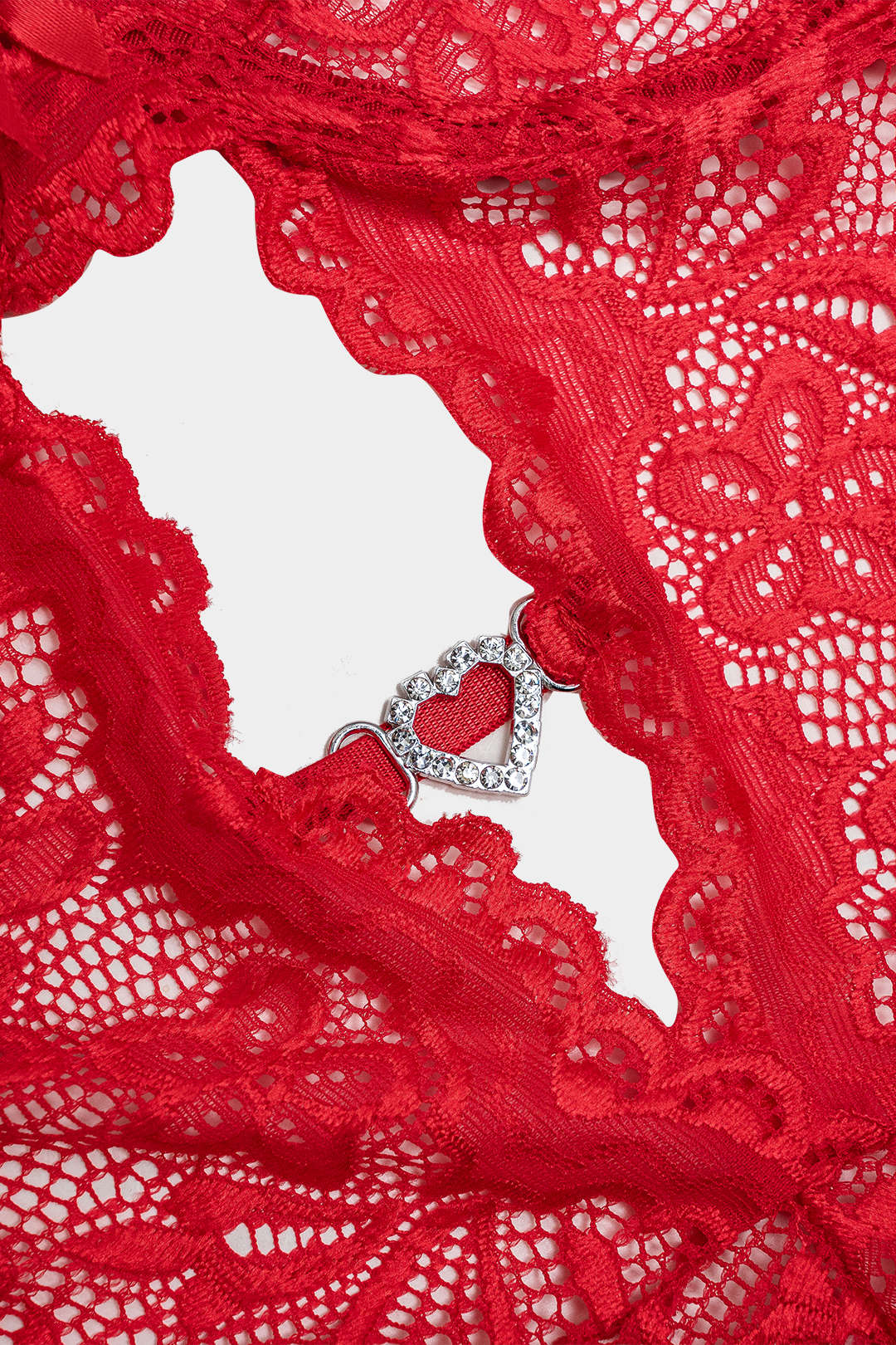 Σετ Εσώρουχων Με Δαντέλα Και Κοψίματα, Χωρίς Πλάτη