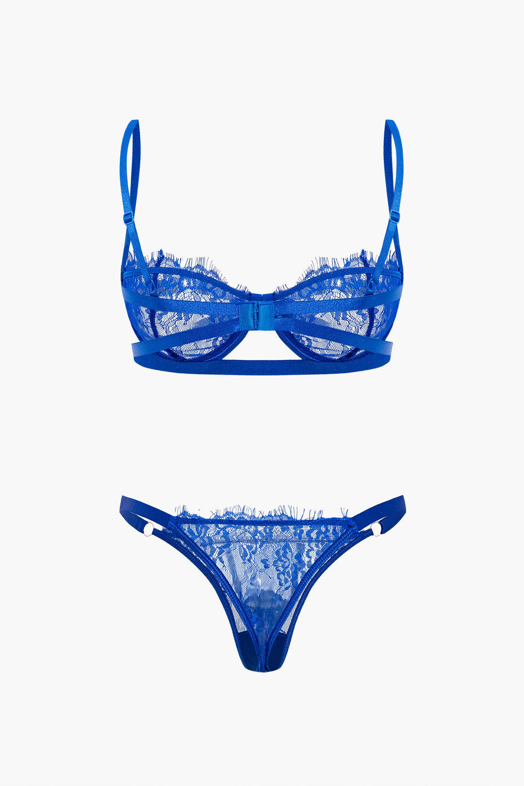 Σετ Εσώρουχων Με Δαντέλα Και Μπλούζα Από Δαντέλα