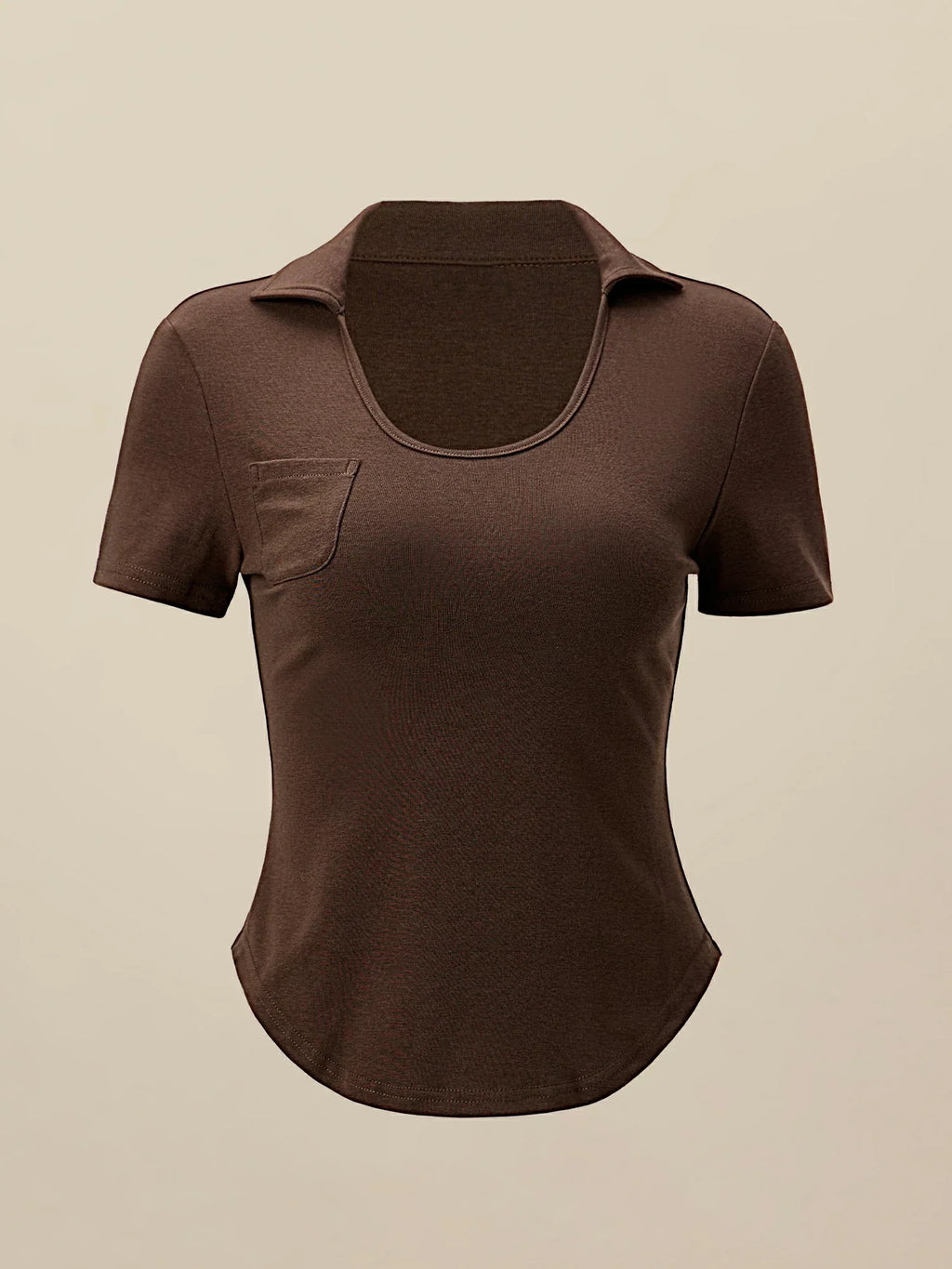 Βαμβακερό Τοπ Με Στενή Εφαρμογή Και Ριμπ Πλέξη