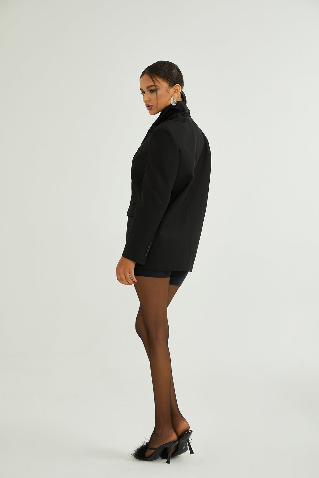 Σακάκι Με Μονόπετο Γιακά Rosalie Με Γιακά Και Σάλι