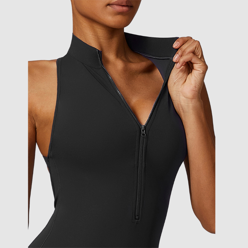 Αμάνικο Κορμάκι Με Ψηλό Ντεκολτέ