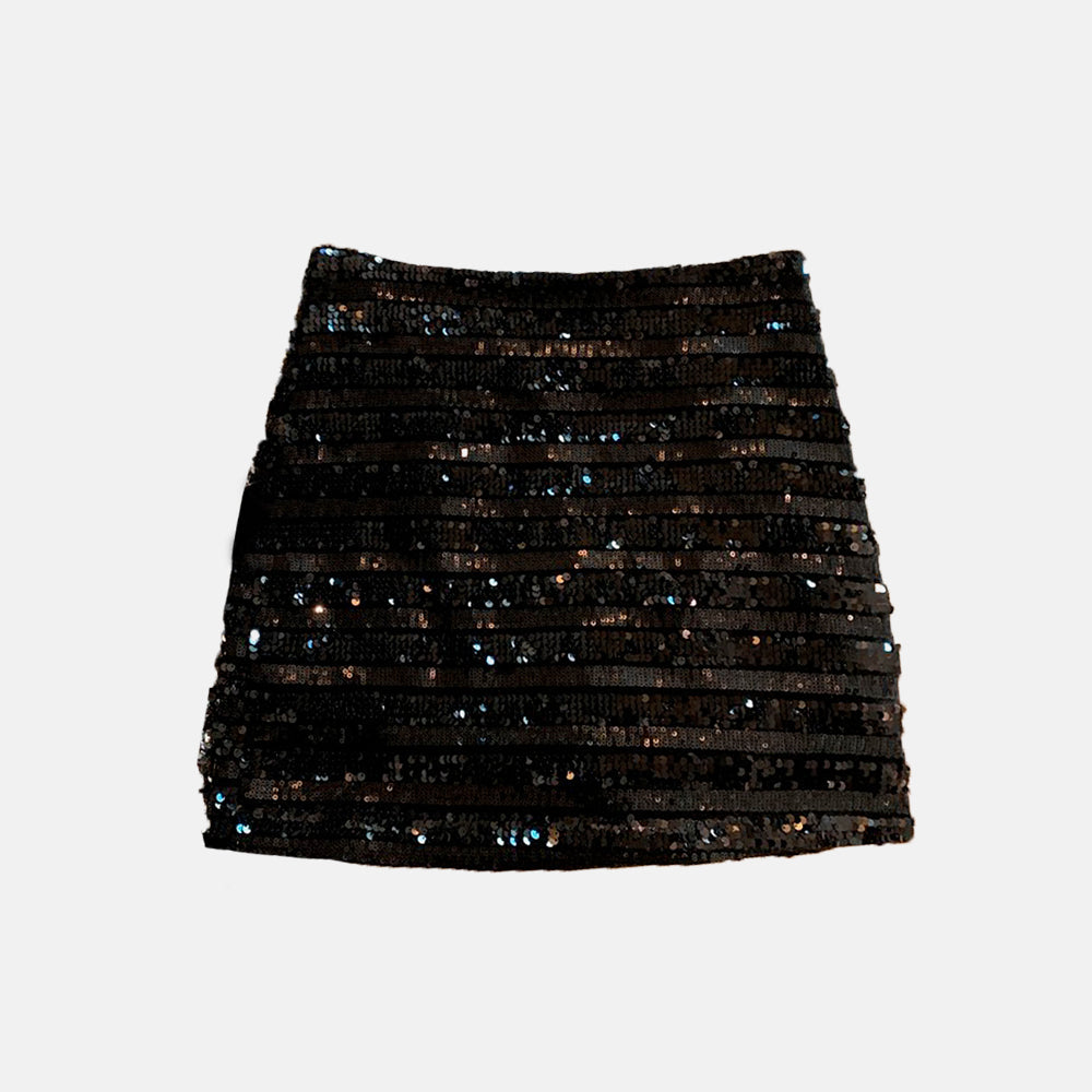 Μίνι Φούστα Με Ριγέ Και Πούλιες Fran