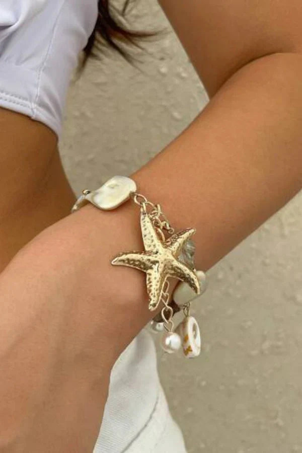 Σετ Κολιέ Και Βραχιόλι Με Κοχύλια Tatiana