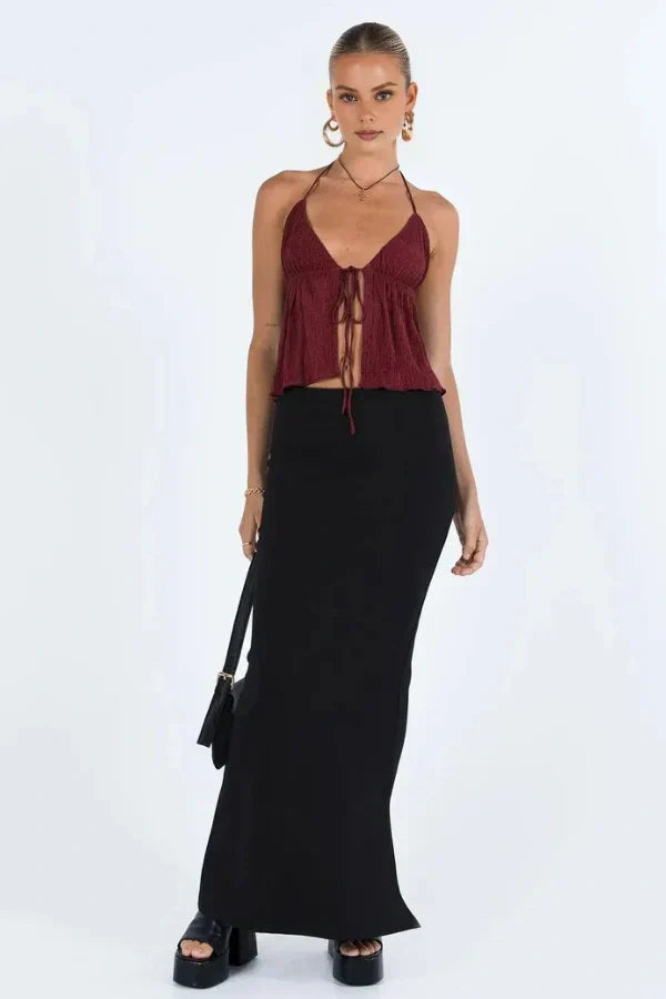 Ημιδιάφανο Τοπ Από Κρεπ Ivy