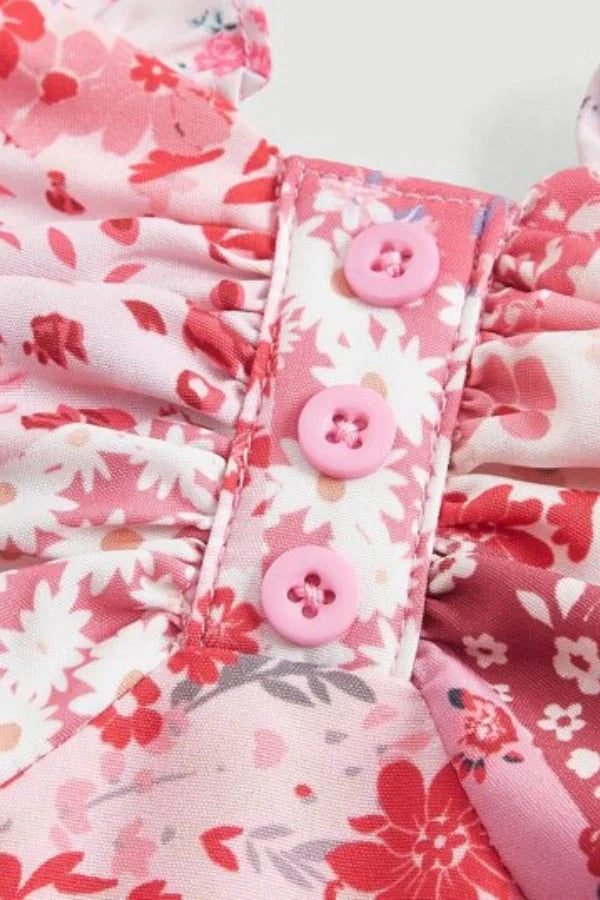 Μίνι Φόρεμα Με Στρώσεις Και Φλοράλ Σχέδια Blossomia ®