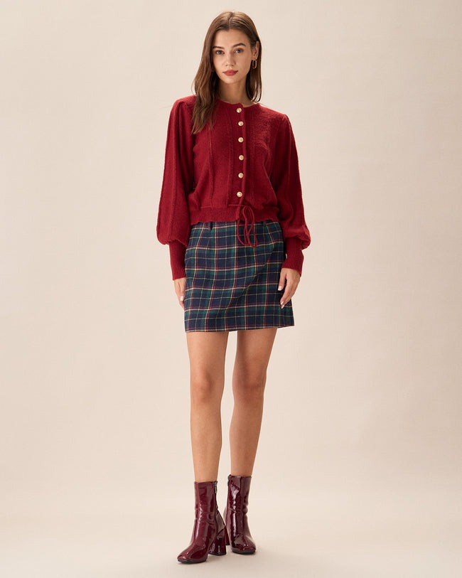 Ζακέτα Με Μανίκια Red Lantern Και Μονόγραμμη Γραμμή