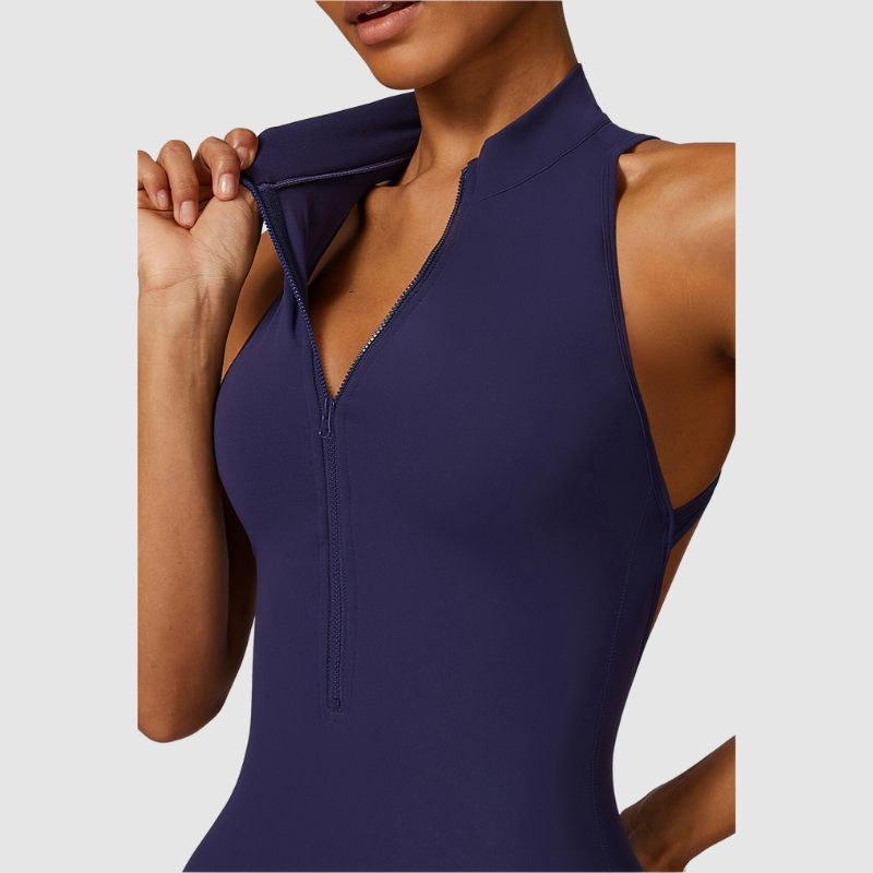 Αμάνικο Κορμάκι Με Ψηλό Ντεκολτέ