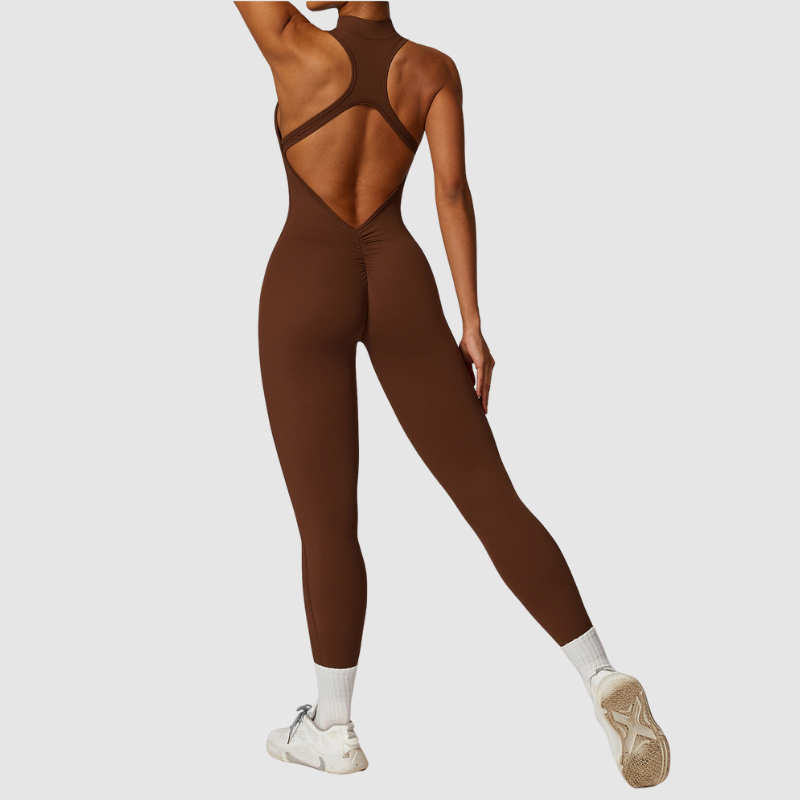 Αμάνικο Κορμάκι Με Ψηλό Ντεκολτέ