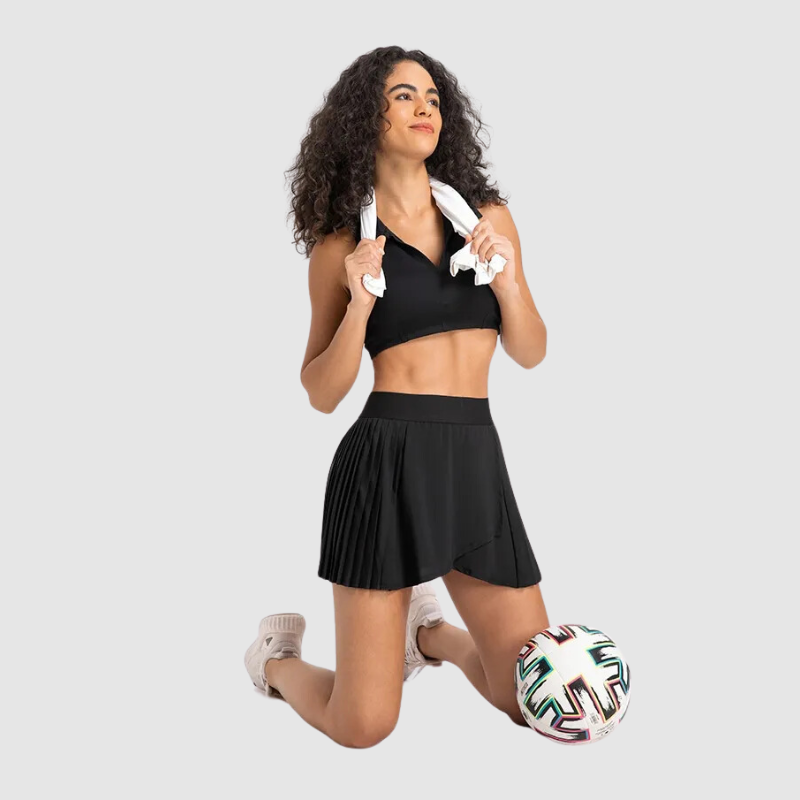 Πλισέ Φούστα Τένις Με Φαρδιά Τιράντες