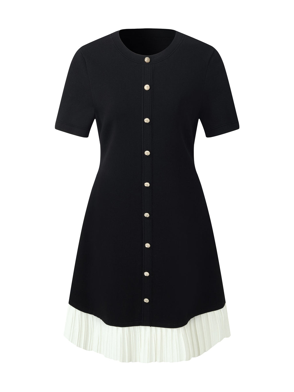 Γυναικείο Μίνι Φόρεμα Από Πλεκτό Ύφασμα Block