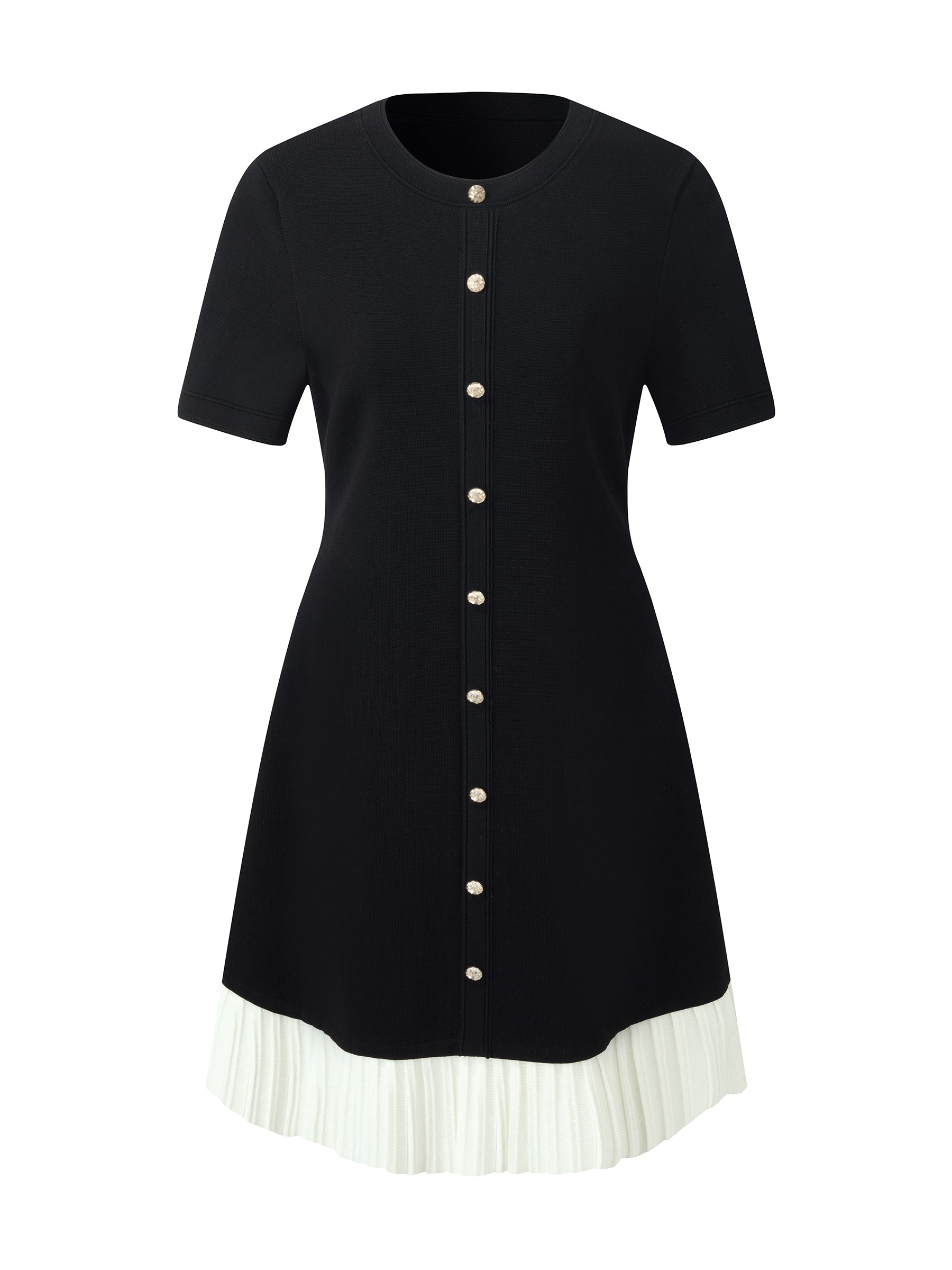 Γυναικείο Μίνι Φόρεμα Από Πλεκτό Ύφασμα Block