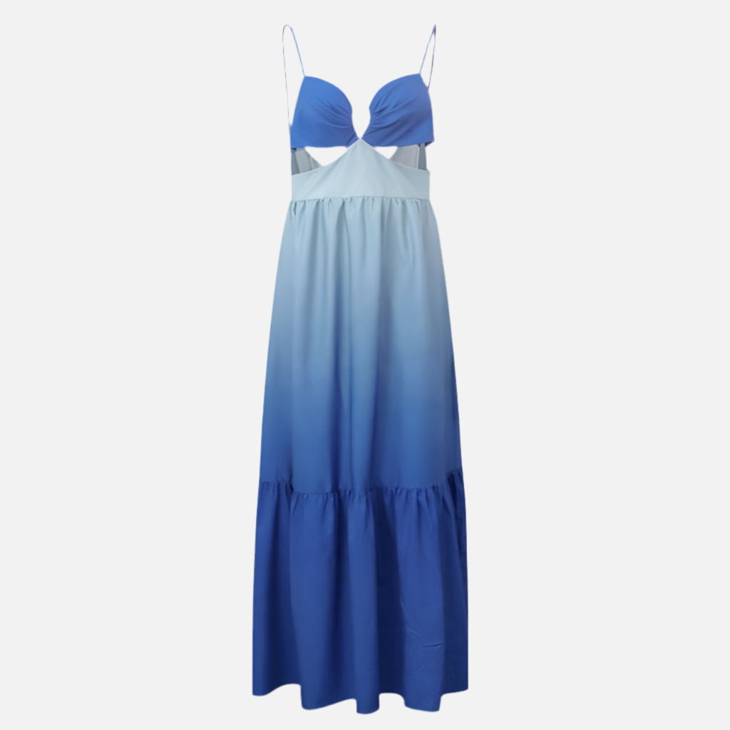 Μακρύ Φόρεμα Με Λεπτή Γραμμή Και Άνετη Γραμμή