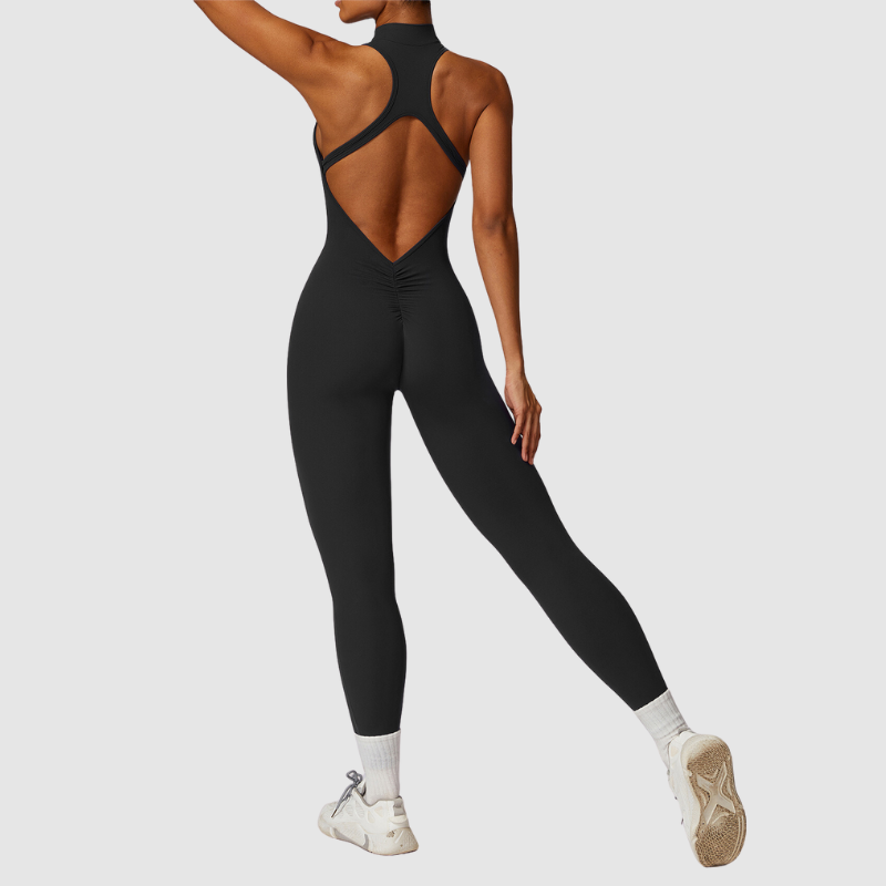 Αμάνικο Κορμάκι Με Ψηλό Ντεκολτέ