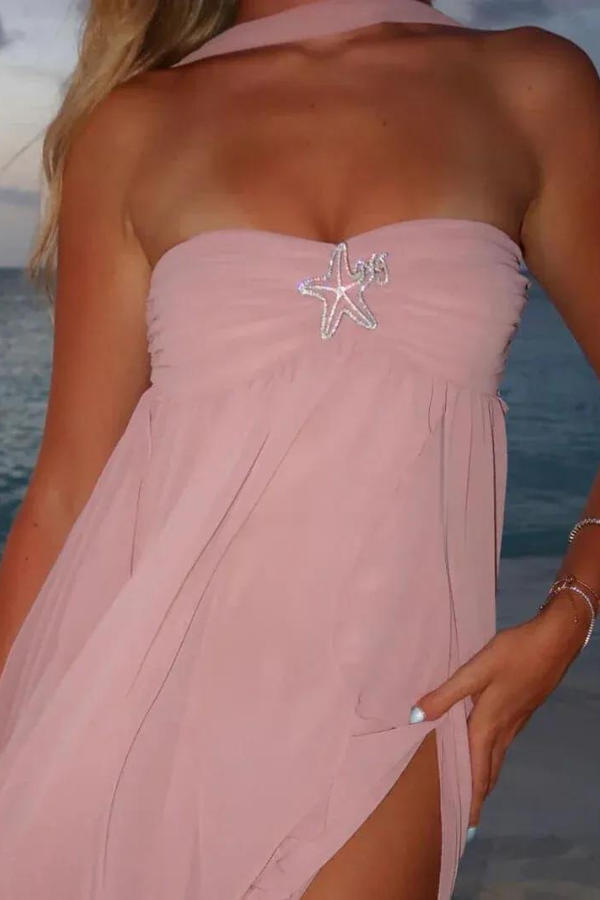 Φόρεμα Μάξι Με Λεπτομέρειες Αστερία Ariel