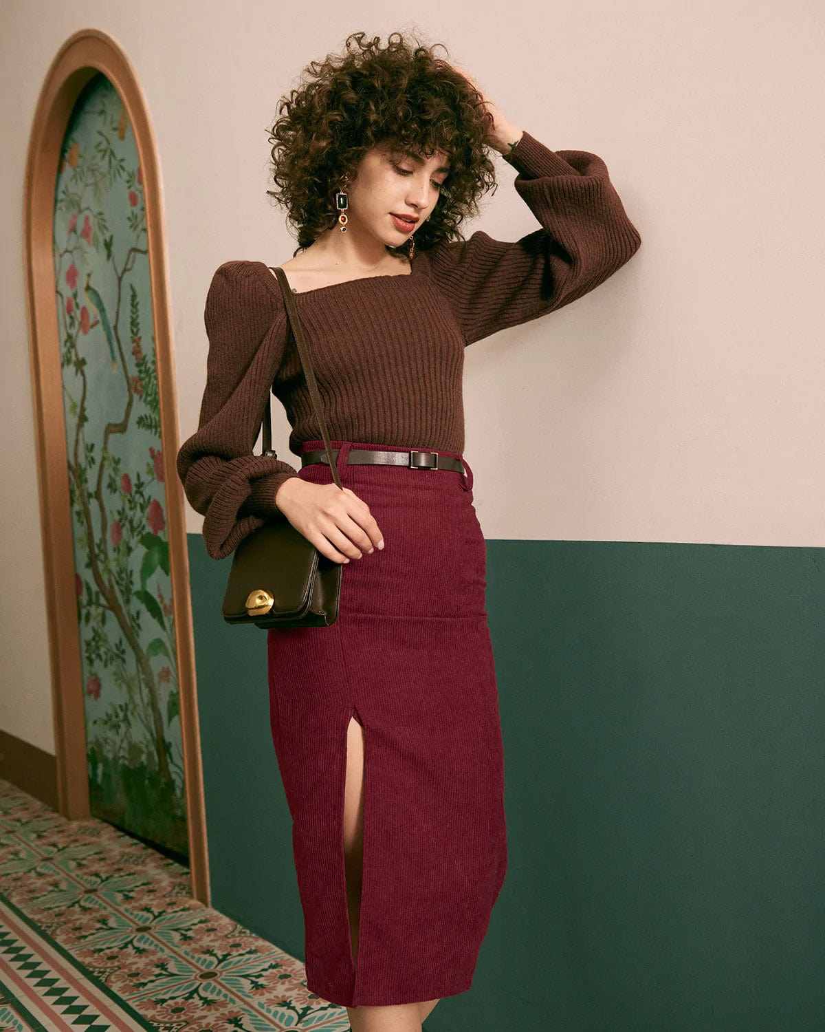 Φούστα Με Ίσια Πλαϊνή Σχισμή