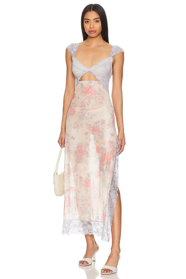 Φόρεμα Vivienne Από Δαντέλα Και Τούλι Σε Συνδυασμό