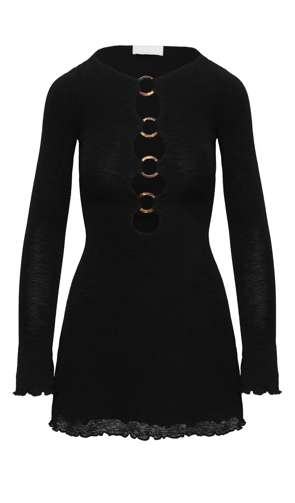 Μίνι Φόρεμα Dejonge Hoop Μαύρο