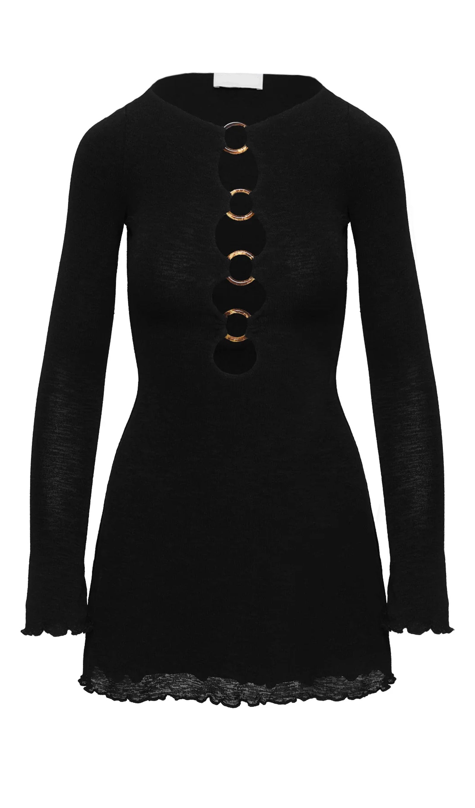 Μίνι Φόρεμα Dejonge Hoop Μαύρο