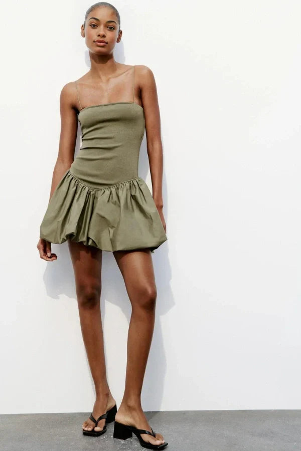 Μίνι Φόρεμα Με Ανοιχτόχρωμη Φούστα Aubrey Με Μπαλονάκι