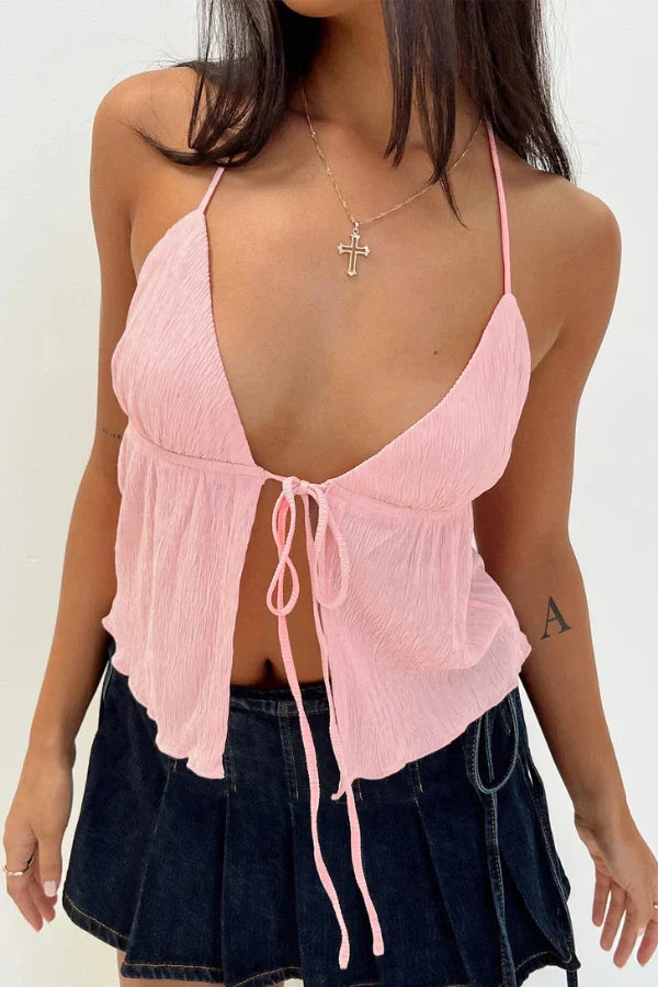 Ημιδιάφανο Τοπ Από Κρεπ Ivy