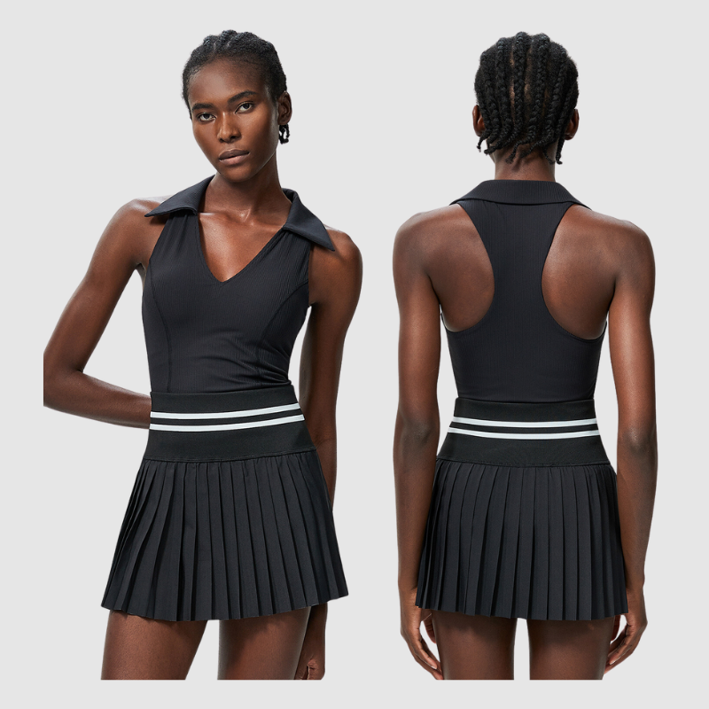 Σετ Αθλητικού Τένις Με Πλισέ Φούστα