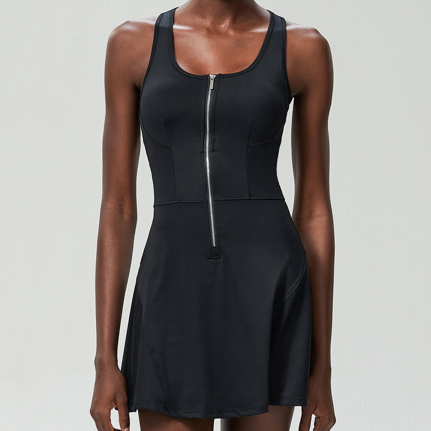 Αθλητικό Φόρεμα Με Φερμουάρ Στο Μπροστινό Μέρος