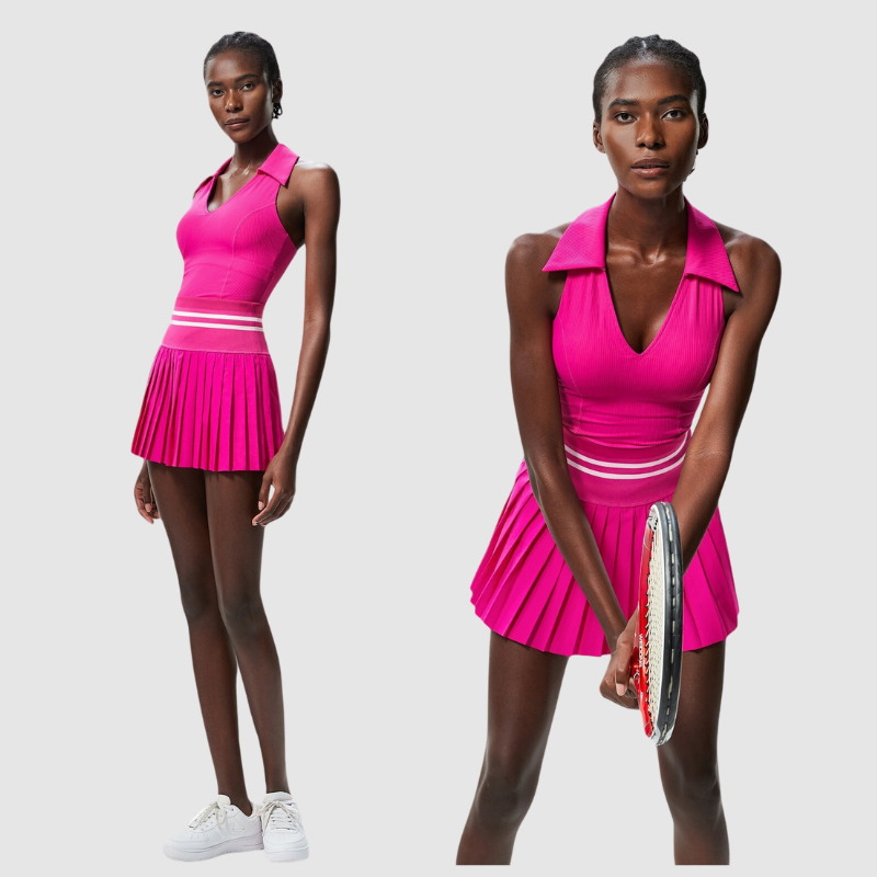 Σετ Αθλητικού Τένις Με Πλισέ Φούστα