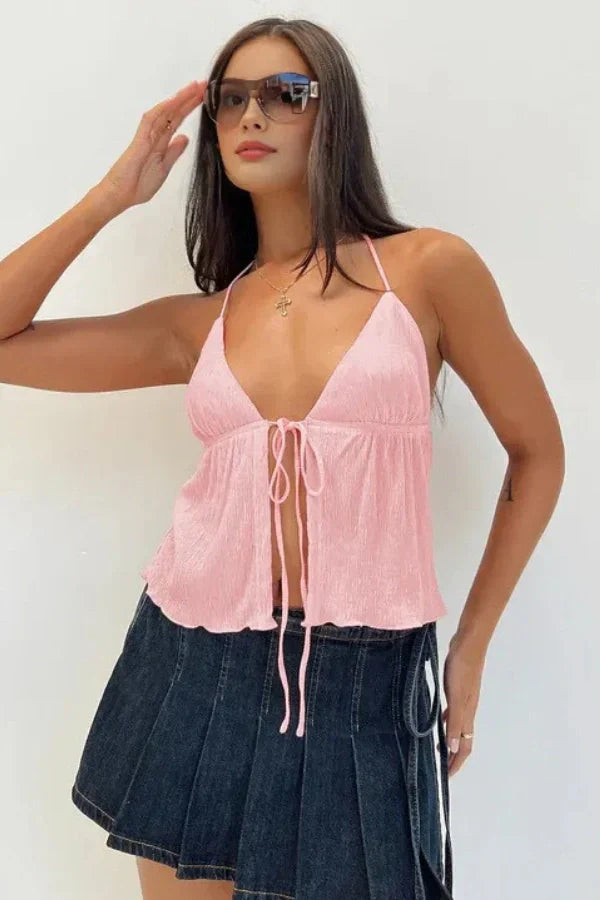 Ημιδιάφανο Τοπ Από Κρεπ Ivy