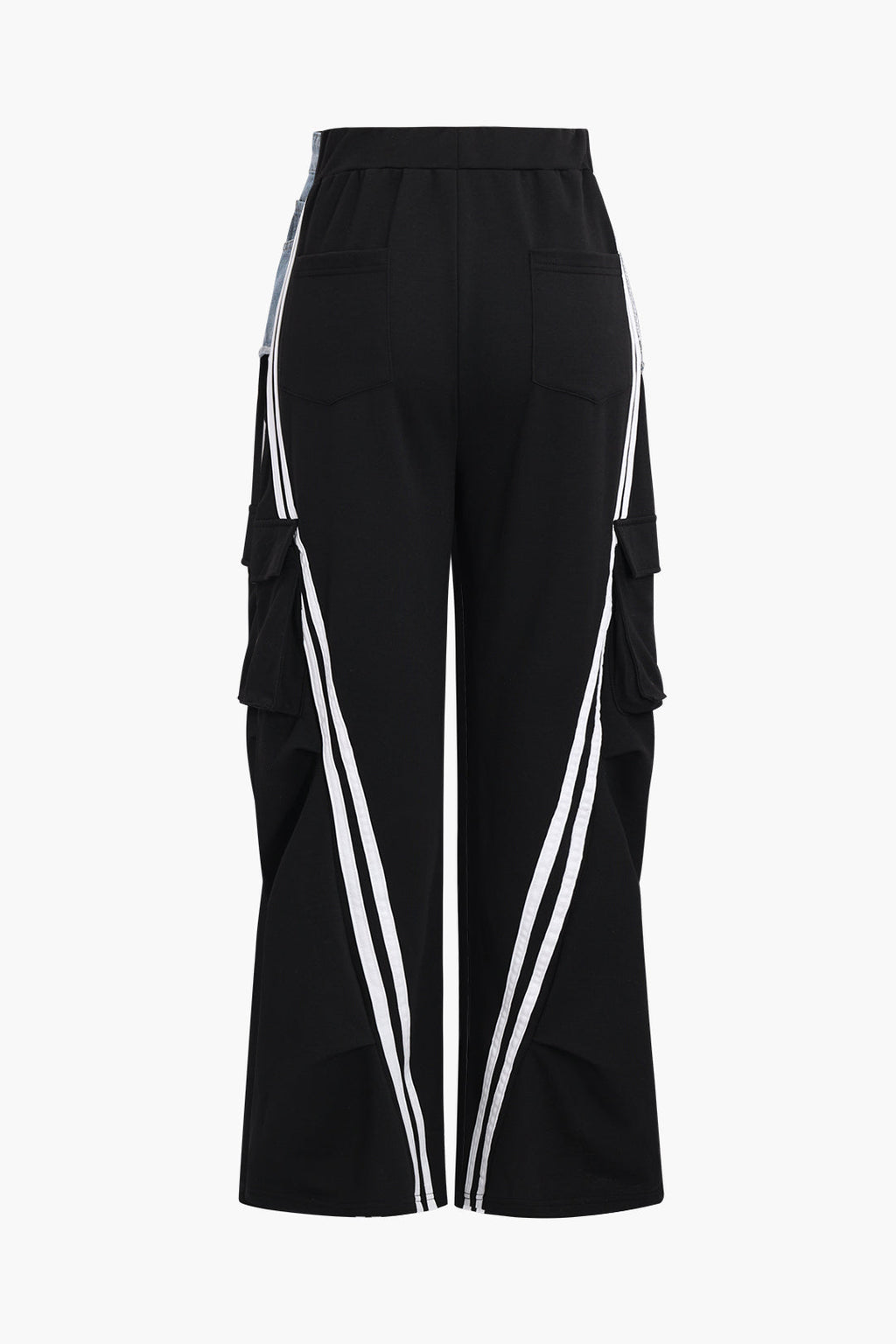 Παντελόνι Denim Patchwork Με Τσέπες