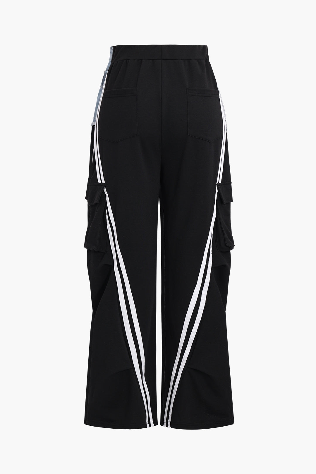 Παντελόνι Denim Patchwork Με Τσέπες