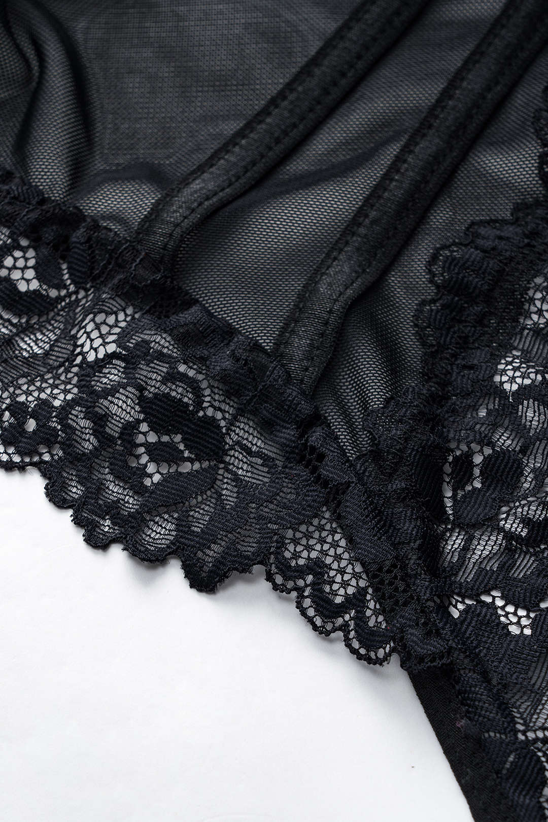 Κορμάκι-Κορσέ Από Τούλι Και Δαντέλα