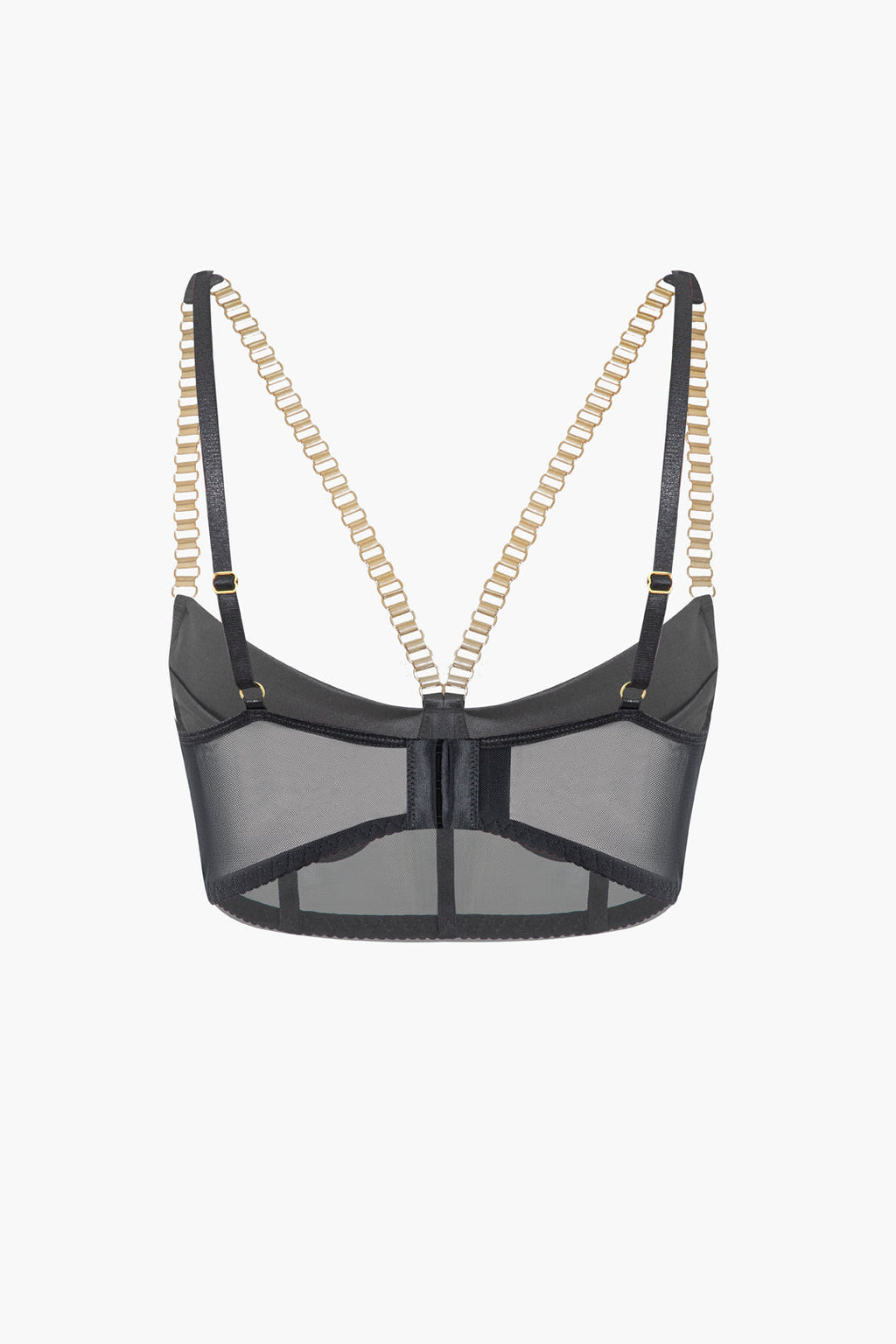 Σετ Εσώρουχων Με Κρεμαστό Μπουστάκι Και Αλυσίδα, Σε Αντίθεση Με Διχτυωτό Υλικό