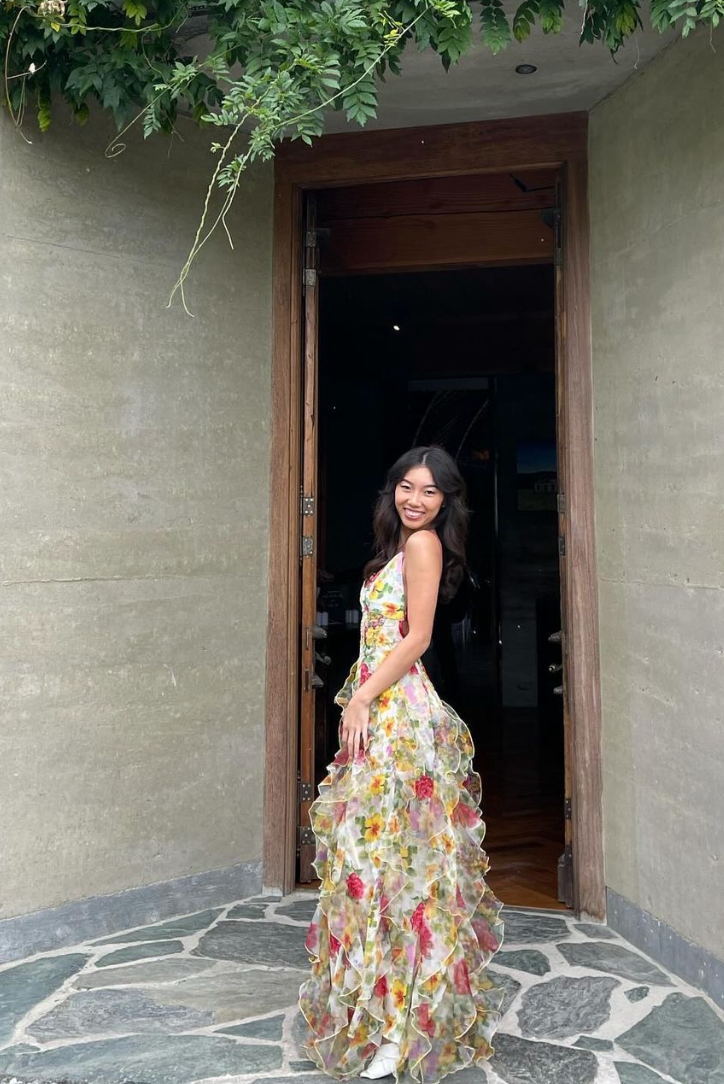 Φόρεμα Μάξι Με Βολάν Saskia