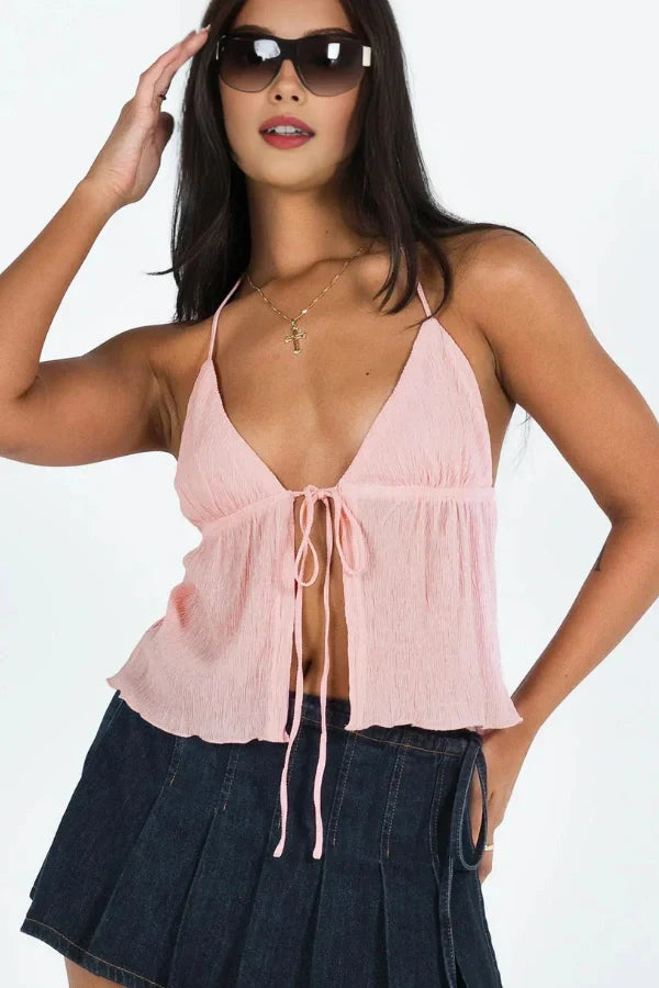 Ημιδιάφανο Τοπ Από Κρεπ Ivy