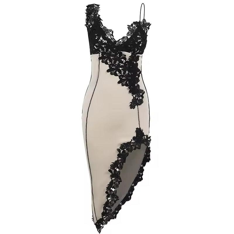 Φόρεμα Laceluna Με Δαντέλα Και Κόσμημα